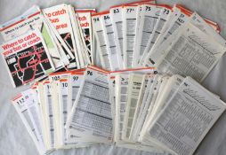 Very large quantity of London Transport/London Country bus PANEL TIMETABLES for a huge variety of