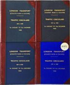 Official bound volumes of London Transport TRAFFIC CIRCULARS for Country Buses & Coaches for the