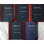 Official bound volumes of London Transport TRAFFIC CIRCULARS for Country Buses & Coaches for the