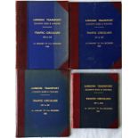 Official bound volumes of London Transport TRAFFIC CIRCULARS for Country Buses & Coaches for the