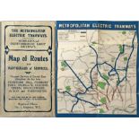 c1910 Metropolitan Electric Tramways, Middlesex and Hertfordshire Light Railways small, pocket-sized