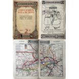 1909 London Underground STREET & RAILWAY MAP. A 54-page booklet featuring prominent use of the