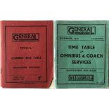 1932/33 London General Country Services TIMETABLE BOOKLETS comprising Southern Division, Spring