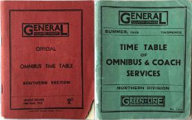 1932/33 London General Country Services TIMETABLE BOOKLETS comprising Southern Division, Spring