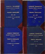 Official bound volumes of London Transport TRAFFIC CIRCULARS for Country Buses & Coaches for the