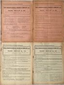 Selection of 1920s London General Omnibus Company TRAFFIC CIRCULARS comprising No 589 (13 February