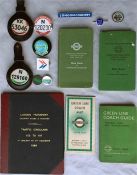 London Transport/London Country items comprising 3 x Drivers'/Conductors' PSV BADGES (2 in