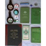 London Transport/London Country items comprising 3 x Drivers'/Conductors' PSV BADGES (2 in
