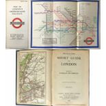 1933 1st edition of the Beck London Underground diagrammatic CARD POCKET MAP tipped into Muirhead'