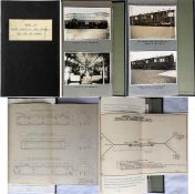 1936 LPTB REPORT on 'Maximum Capacity of Train Services - New York & London'. A foolscap binder