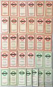 Quantity of London Transport Central Buses [& Trolleybuses] and Country Buses POCKET MAPS dated