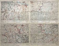 1937 officially-produced MAPS of London Transport Country Bus & Green Line routes, hand-coloured