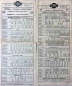 Pair of London United Tramways (Underground Group) PANEL TIMETABLES, one for route 55 and the