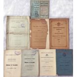 Early London Tramways items comprising LCC Tramways POCKET MAPS dated March 1913 & January 1916 (