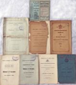 Early London Tramways items comprising LCC Tramways POCKET MAPS dated March 1913 & January 1916 (