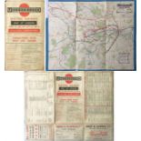 1913 London Underground MAP 'What to See and How to See it'. Print-code 3-5-13, an unusual edition