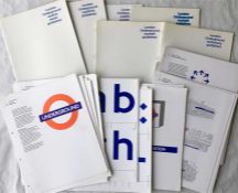 Various London Underground 1980s/90s DESIGN GUIDELINE BOOKLETS covering the roundel (2 different),