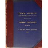 Officially bound volume of London Transport TRAFFIC CIRCULARS (Country Buses & Coaches) for the year