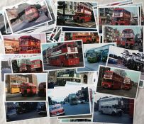 Quantity of colour PHOTOGRAPHS (6x4 size) of London Transport buses, coaches & trolleybuses (1!)