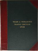 Officially bound volume of London Transport TRAFFIC CIRCULARS (Trams & Trolleybuses) for the year