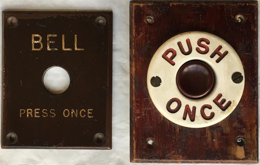 A 'Push Once' BELL-PUSH believed to be ex-'Feltham'-type tramcar, sold by London Transport after WW2