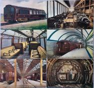 Full set of 1906 OFFICIAL POSTCARDS issued by the Great Northern, Piccadilly & Brompton Railway (