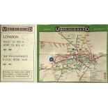 1909 London Underground POCKET MAP 'What to See and How to See it, The Excursionists' Guide with