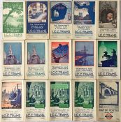 Complete run of LCC Tramways POCKET MAPS from the May 1928 issue to the last issue, November 1933,