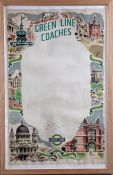 1946 London Transport double-royal POSTER 'Green Line Coaches' by W G Wiseman with illustrations