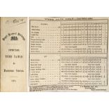 1918 Royal Arsenal Railways linen-card, fold-out pocket TIMETABLE entitled 'Special Timetable for