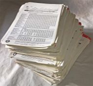 Very large quantity of London Transport bus PANEL TIMETABLES from the 1970s/80s/90s. Completely