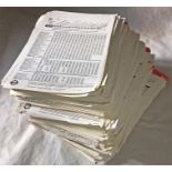 Very large quantity of London Transport bus PANEL TIMETABLES from the 1970s/80s/90s. Completely