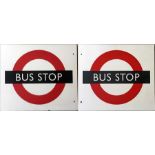 London Transport BUS STOP FLAG (compulsory), thought to have been an experimental version using an