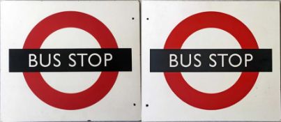 London Transport BUS STOP FLAG (compulsory), thought to have been an experimental version using an
