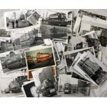 Quantity of b&w (a few in colour) PHOTOGRAPHS (mostly postcard size) of London Transport