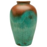 Charles Walter Clewell (1876-1965), vase, #272-26, Canton, OH, copper-clad ceramic, signed, 7.5"