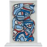 Jean Dubuffet, (French, 1901-1985), Personnage mi-corps, 1967, color silkscreen on relief, signed,