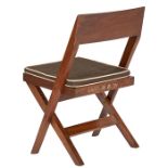 Pierre Jeanneret (1896-1967), Library chair, model PJ-SI-51-A, France, India, c.1959, teak,