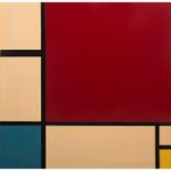 After Piet Mondrian, (Dutch, 1872-1944), Untitled, color screenprint, 20" x 20" Please contact The