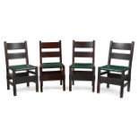 Gustav Stickley, Thornden assembled set of side chairs, #1299, four, Eastwood, NY, 1903, oak, each