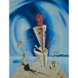 Salvador Dali, (Spanish, 1904-1989), Apparatus with Hand, color lithograph, signed and numbered in