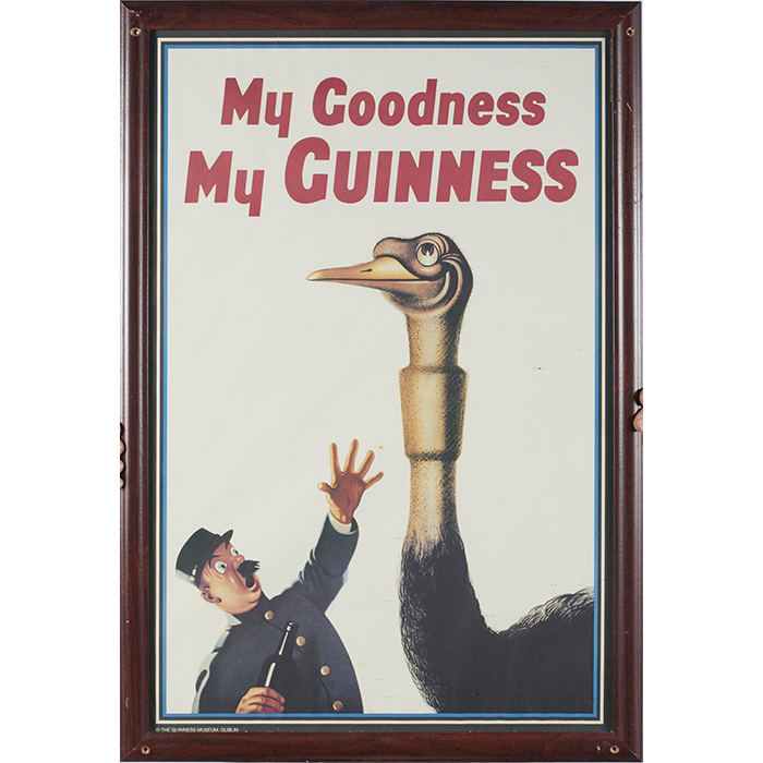 Beer Advertising, four items:, Russell's Ales tin sign; My Goodness, My Guinness framed poster; - Image 5 of 6