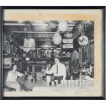 Vintage Photography, Butch McGuire's framed interior and four framed images of Christmas