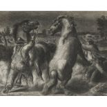Harry Wickey, (American, 1892-1968), Stallion and Mare, 1936, lithograph, signed in pencil,