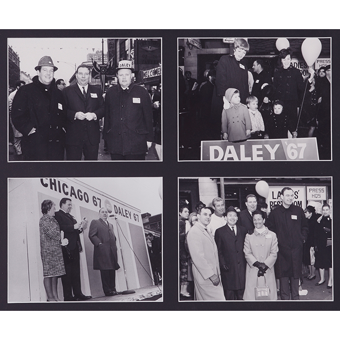 Political Photography, vintage pictures of Mayor Daley, Butch McGuire and others, largest frame: - Image 4 of 4