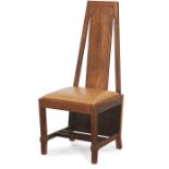 George Mann Niedecken (1878-1945), Attribution, side chair, oak, 18"w x 19"d x 44"h Book match