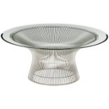 Warren Platner (1919-2006) for Knoll International, coffee table, Italy/USA, nickel-plated steel,