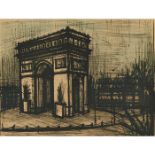 Bernard Buffet, (French, 1928-1999), L'Arc de Triomphe, 1962, color lithograph, signed and