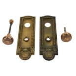 Architectural Hardware of Chicago Interest, Cook County door plates set, two each with Board of