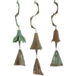 Paolo Soleri (1919-2013) for Arcosanti, Windbells wind chimes, three, Paradise Valley, AZ, USA,